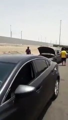 مقطع فيديو يظهر تعطل عدد من المركبات بجدة بسبب ارتفاع الحرارة - - السعودية - ارتفاع_درجة_الحرارة - جدة