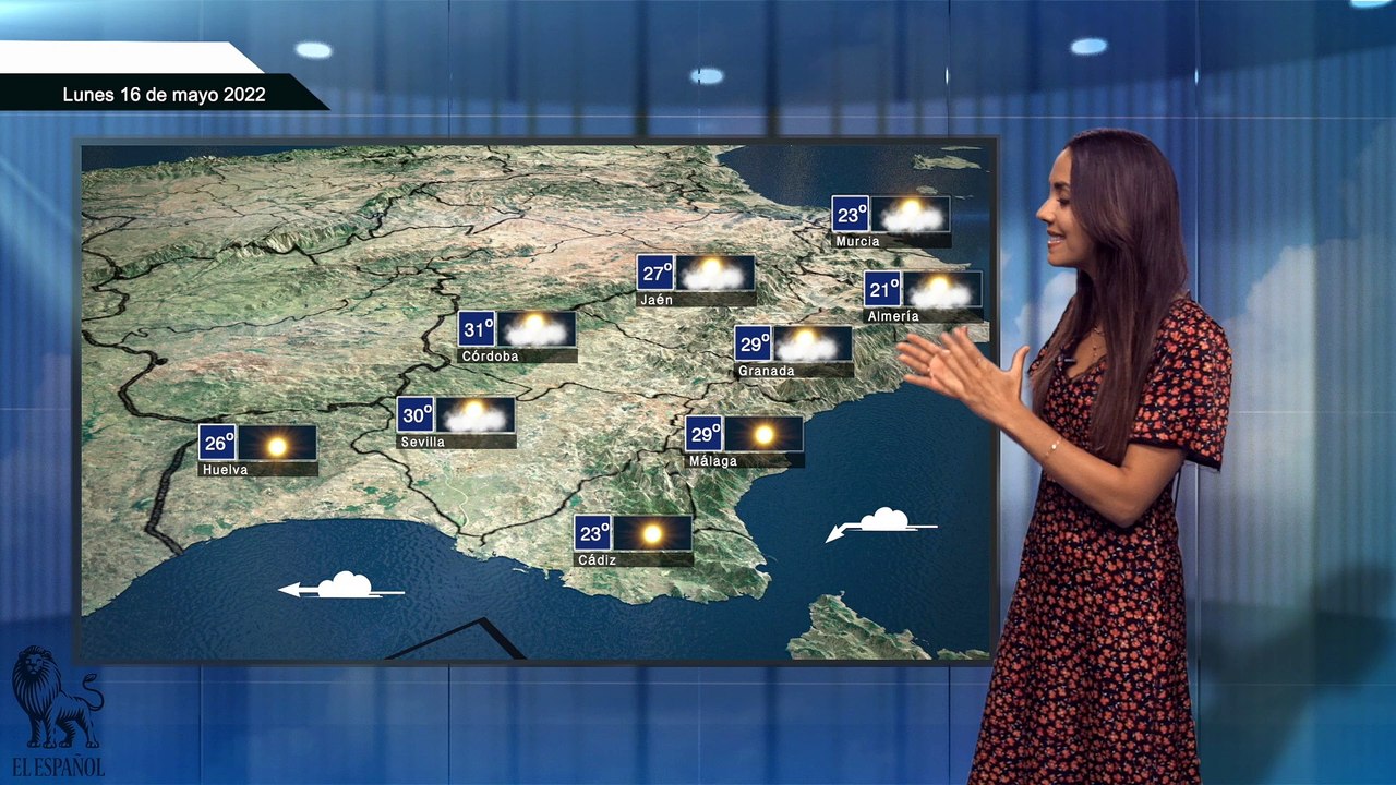 El tiempo para el lunes 16 de mayo.