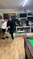 Dancing Guy Falls Through Floor