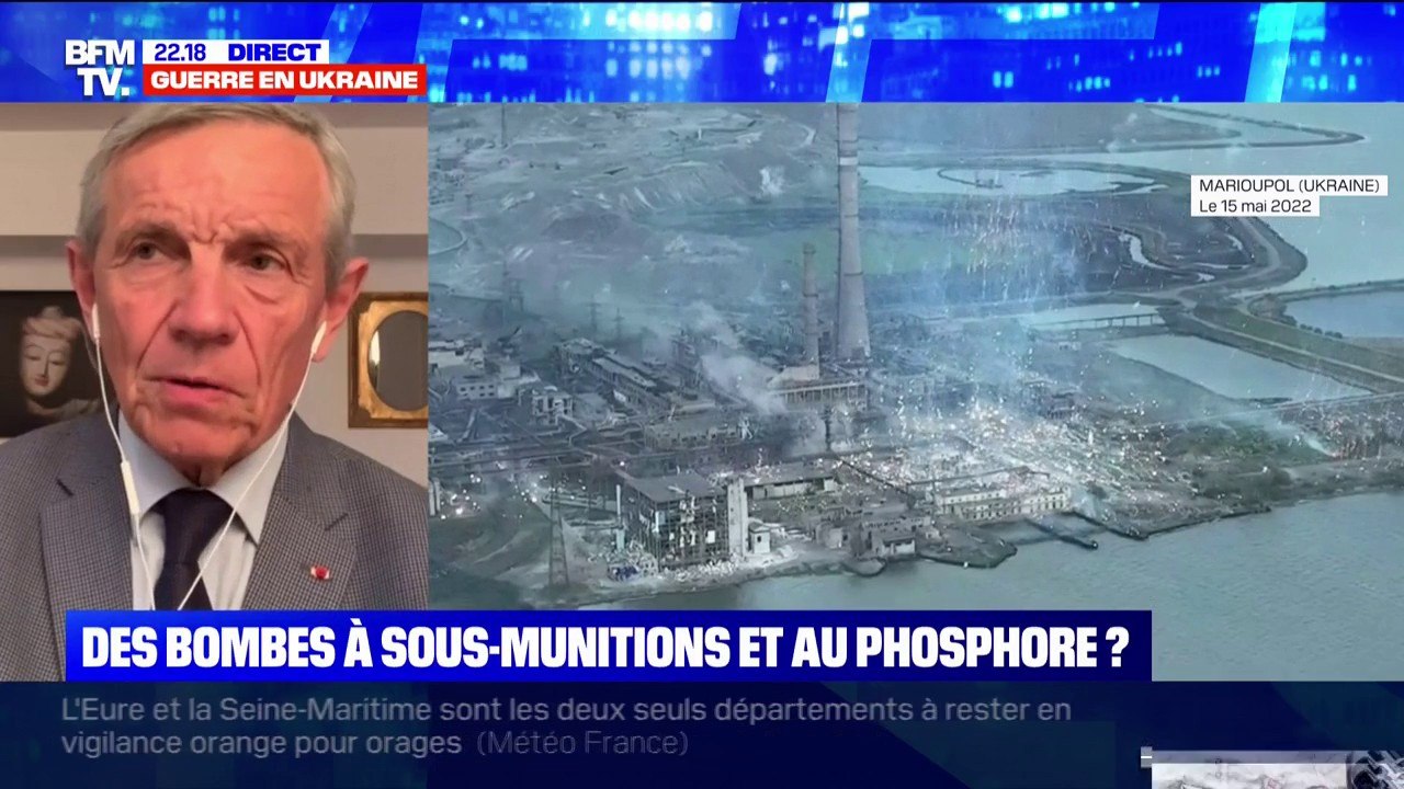 Guerre en Ukraine: des bombes à sous-munitions et au phosphore lancées sur l'usine Azovstal?