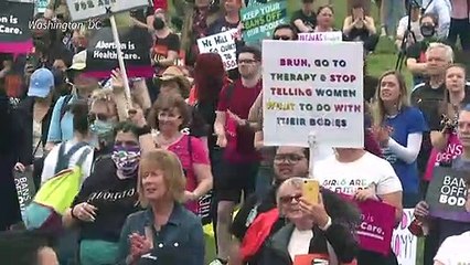 "Mi cuerpo, mi elección": miles manifiestan en EEUU por el derecho al aborto