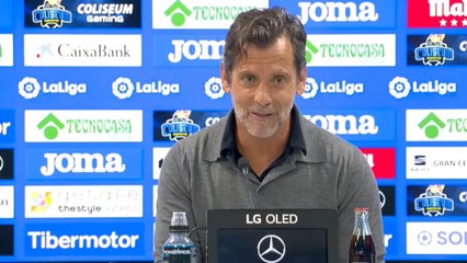 Rueda de prensa de Quique Sánchez Flores tras el Getafe vs. Barcelona