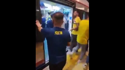 Fenerbahçeliler, Trabzonsporlulara saldırdı, Marmaray savaş alanına döndü