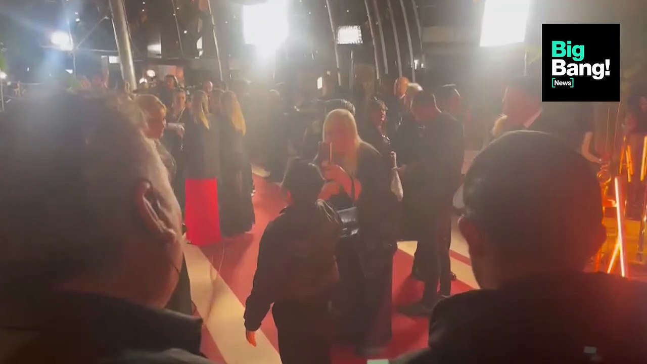 El show de Dieguito Fernando Maradona en la alfombra roja de los Martín Fierro