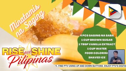 SARAP PINOY | Minatamis na saging