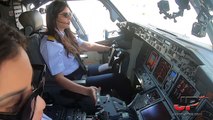 Piloting BOEING 737 out of Cairo _ Cockpit Views