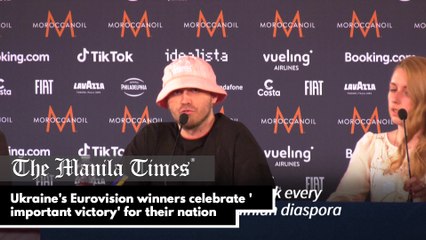 Ukraine's Eurovision winners celebrate 'important victory' for their nation