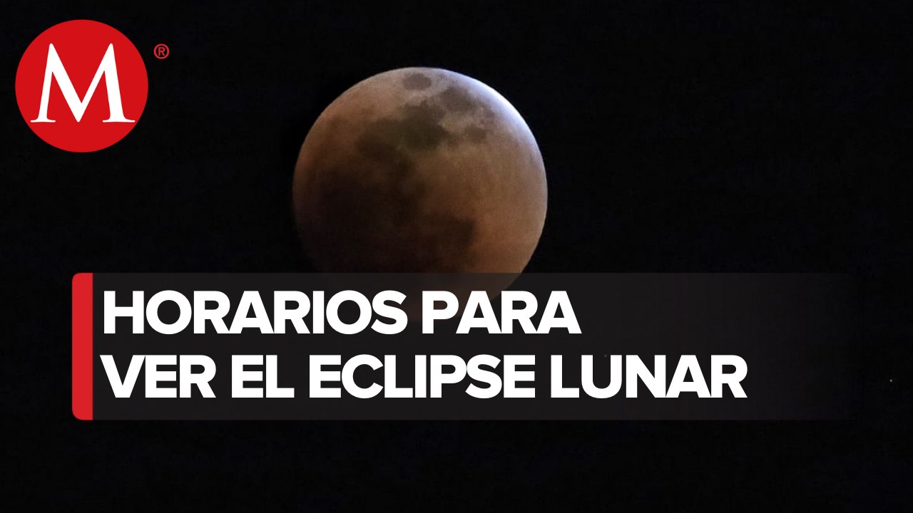 ¡Luna de 'sangre'! Así se ve el eclipse lunar en varios puntos de México