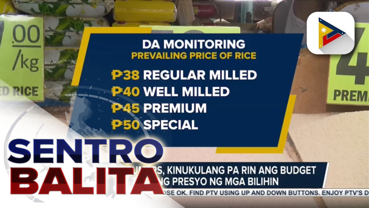 Pagpapababa sa presyo ng bigas, isa umano sa mga target ni presumptive Pres. Marcos Jr.