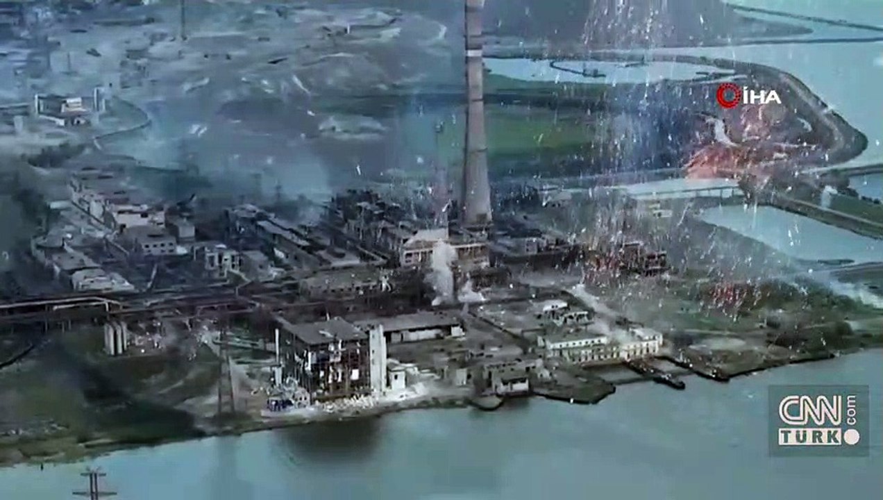 Azovstal Çelik Fabrikasına ateş yağdı