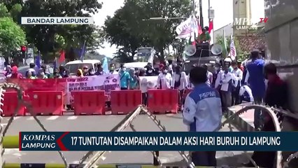 17 Tuntutan Disampaikan Peringati Hari Buruh di Lampung