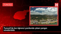 Tunceli'de kız öğrenci yurdundaki yangın korkuttu! 350 öğrenci tahliye edildi