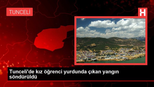 Tunceli'de kız öğrenci yurdundaki yangın korkuttu! 350 öğrenci tahliye edildi