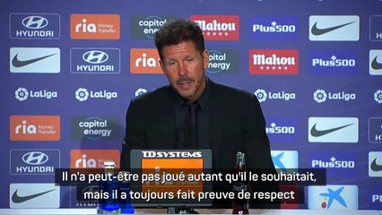 Diego Simeone rend hommage à Luis Suarez