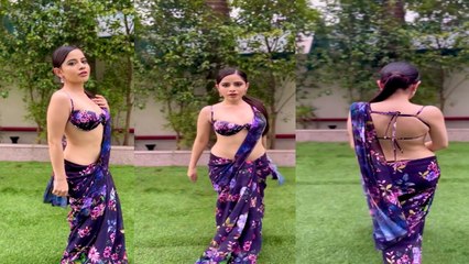 Urfi Javed के Floral Saree लुक ने मचाया बवाल, Fans को फिर से दिया काफी बोल्ड तोफा | FilmiBeat