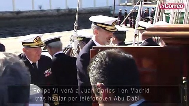 Felipe VI verá a Juan Carlos I en Madrid tras hablar por teléfono en Abu Dabi