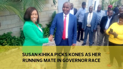 Senator Kihika picks Kones as her running mate in governor race