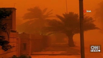 Irak’ta kum fırtınası nedeniyle uçuşlar iptal edildi