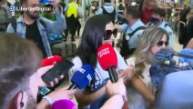 Chanel es aclamada por una multitud en Barajas tras su éxito en Eurovisión