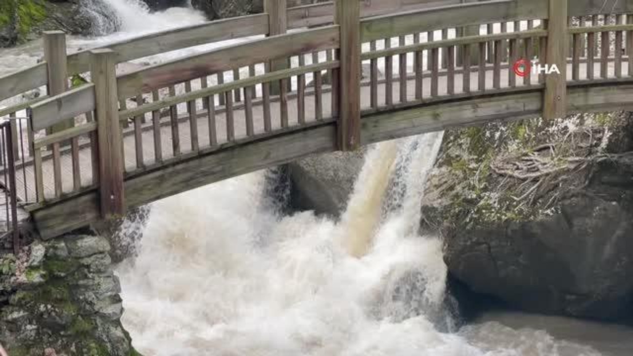 Türkiye'nin ilk tescilli tabiat anıtı olan "Samandere Şelalesi" doğasıyla cezbediyor