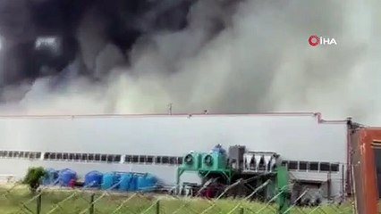Bursa'da fabrika yangını