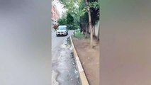 Suriyeli polis arabasıyla video çekti! Selam verip el salladı...