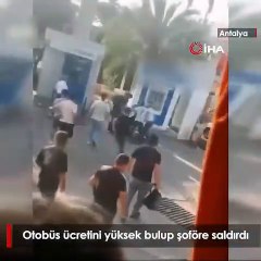 Ücreti yüksek bulup otobüsü taşladı! Linçten zor kurtuldu