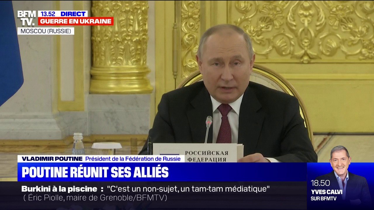 Vladimir Poutine: "En Ukraine, le nazisme a depuis longtemps pris le dessus"