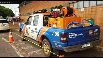 Defesa Civil e Município realizam mutirão de limpeza na Rodoviária