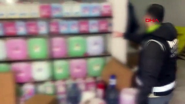 İSTANBUL'DA DÜZENLENEN OPERASYONDA 6 MİLYON DEĞERİNDE SAHTE ALKOL ELE GEÇİRİLDİ