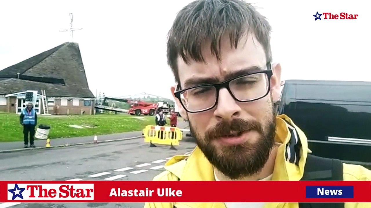 Alastair Ulke at the filming location for the new Disney+ Full Monty series in Sheffield