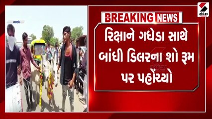 ગધેડાઓ સાથે બાંધીને રિક્ષા ખેંચાવી, અનોખા વિરોધની ચોમેર ચર્ચા