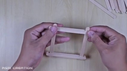 Ide Kreatif Membuat Lampu Tidur Dari Stik Es Krim | Night Lamp Homemade