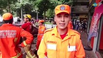 Maio amarelo: Bombeiros promovem ação na Savassi