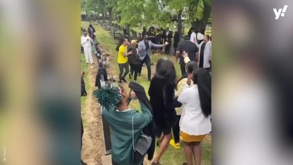 Mourners have impromptu rave at funeral in Birmingham as DJ plays music