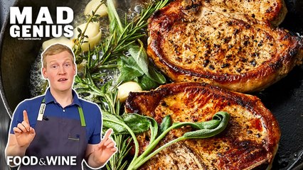 Justin Chapple Produces Herb-Basted Pork Chop Perfection