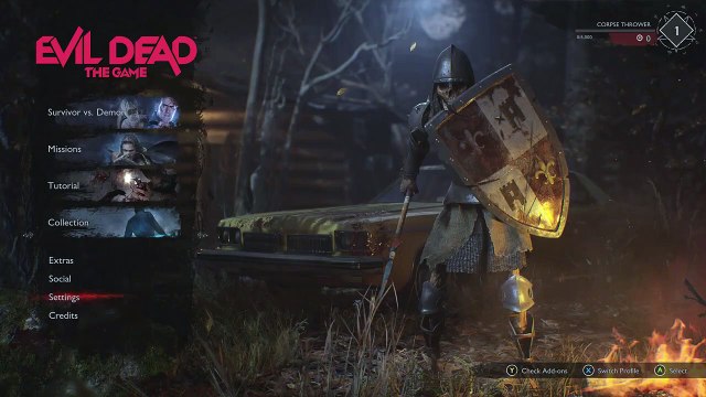 Evil Dead The Game - Default Xbox Series X Settings (Controller Layout, Team, Game,Video and Audio