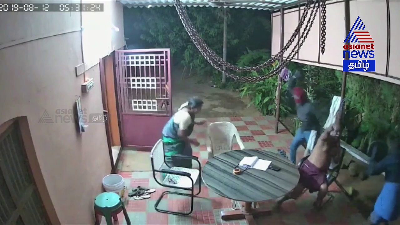 ஓட.. ஓட.. கொள்ளையர்களை விரட்டியடித்த முதியவர்கள்..! பரபரப்பு வீடியோ காட்சி..
