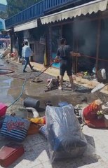 BODRUM'DA 3 İŞ YERİ ÇIKAN YANGINDA KÜLE DÖNDÜ