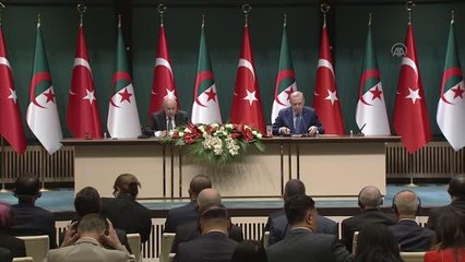 Cezayir Cumhurbaşkanı Tebbun: "(Türkiye'yle) Yatırım alanını 10 milyar dolar ve daha üzerine ulaştıracağımıza inanmaktayım"