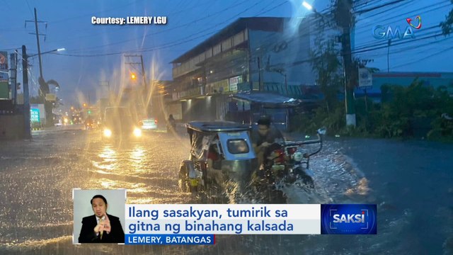 Ilang sasakyan, tumirik sa gitna ng binahang kalsada | Saksi