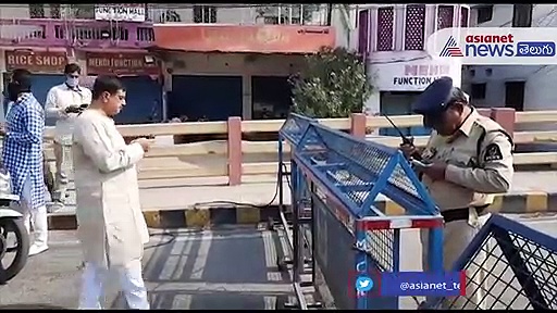 బ్యారక్ ను తొలగించిన మజ్లీస్ ఎమ్మెల్యే బలాల: వీడియో వైరల్