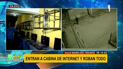 VMT: dueño de cabina de internet pide a la PNP investigar robo de sus costosos equipos