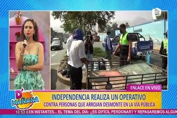 Independencia: Municipio fortalece campaña para evitar arrojo de desmonte en la vía pública