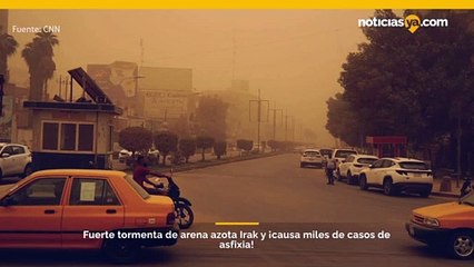 Descargar video: Fuerte tormenta de arena en Irak causa problemas respiratorios a al menos 4.000 personas