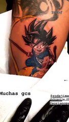 Alan Ramírez de Banda MS se tatuó a Goku