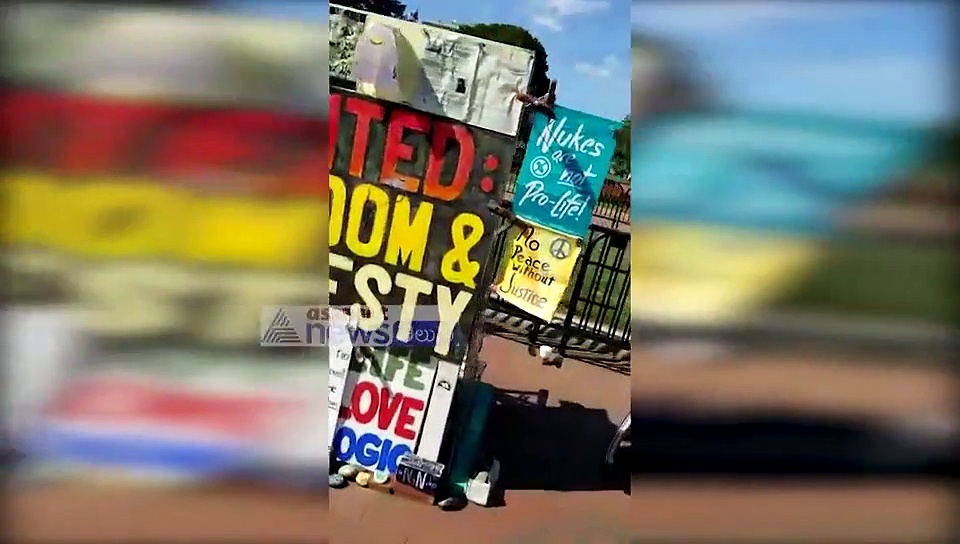 వైట్ హౌస్ వద్ద ఎన్నారైల నిరసన: నారాయణ మద్దతు (వీడియో)