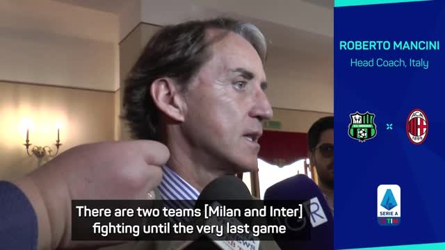 Mancini relishing excitement of Serie A title race
