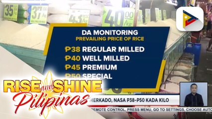 Presyo ng bigas sa merkado, nasa P38-P50 kada kilo