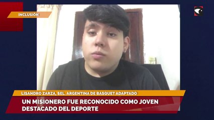 Un misionero fue reconocido como joven destacado del deporte